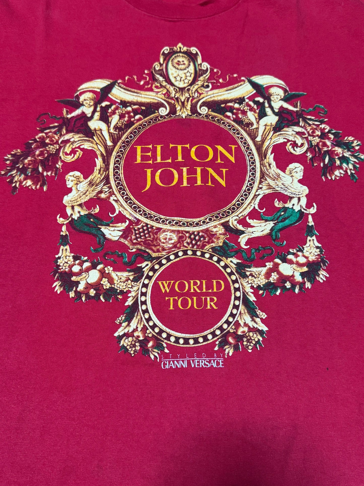 ELTON JOHN styled by GIANNI VERSACE 90s